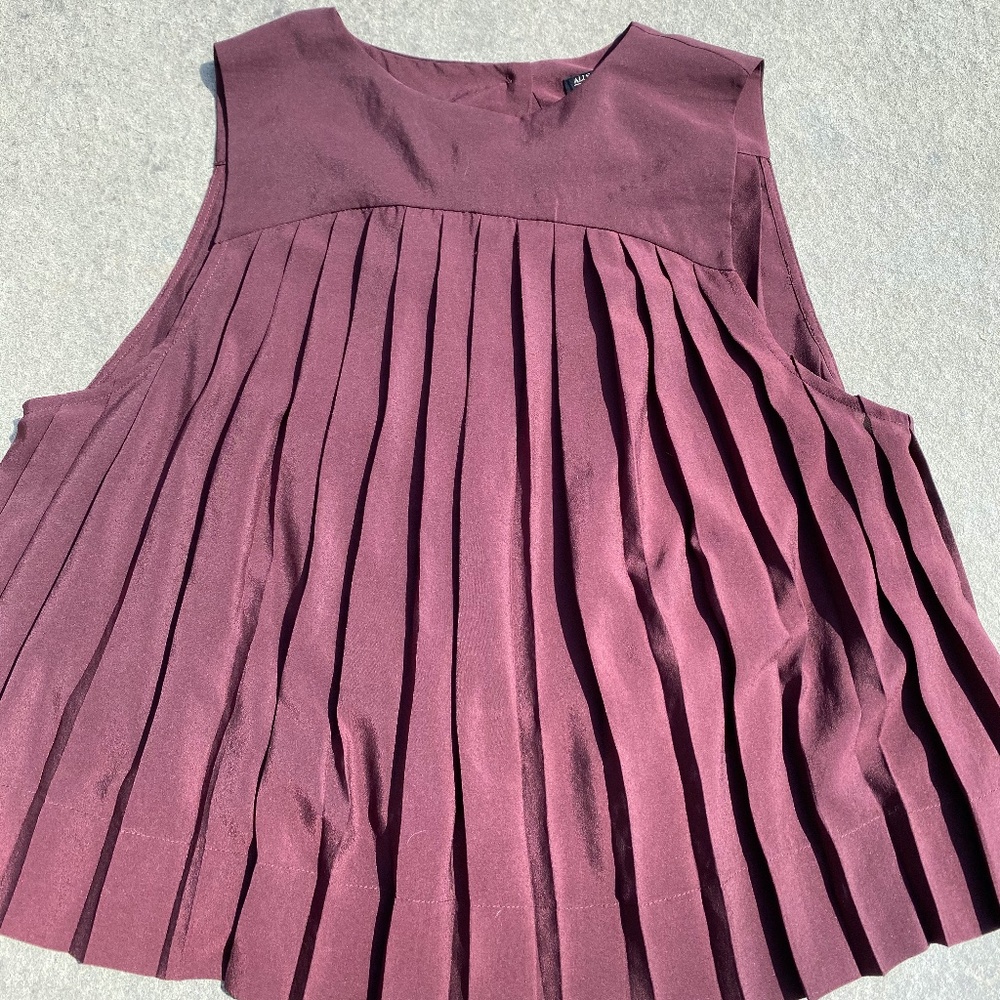 All Saints Blouse.  Burgundy.  Size 2